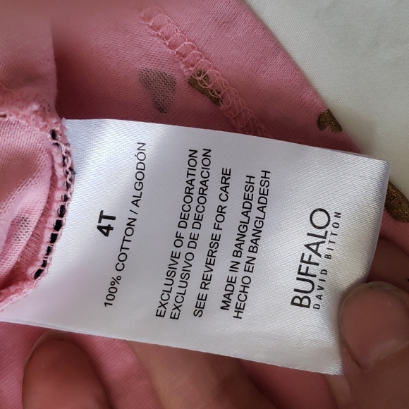 Pink Top with Gold Hearts - Picture 4 of 5